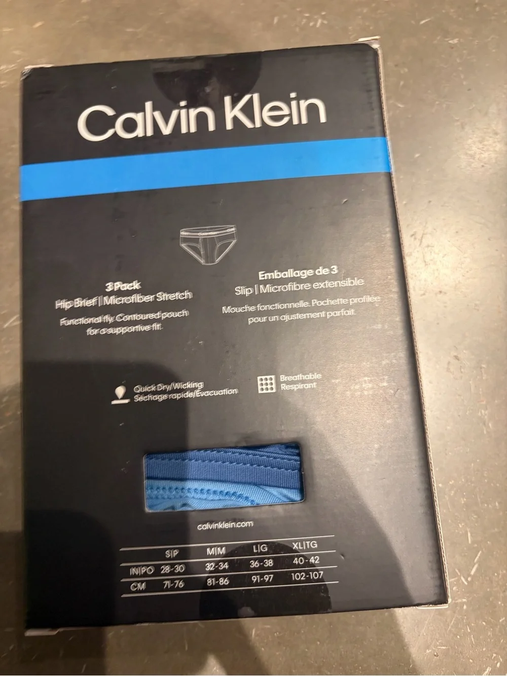 Calvin Klein microfiber stretch plus Men Hip Brief 3-pack multicolor dark
